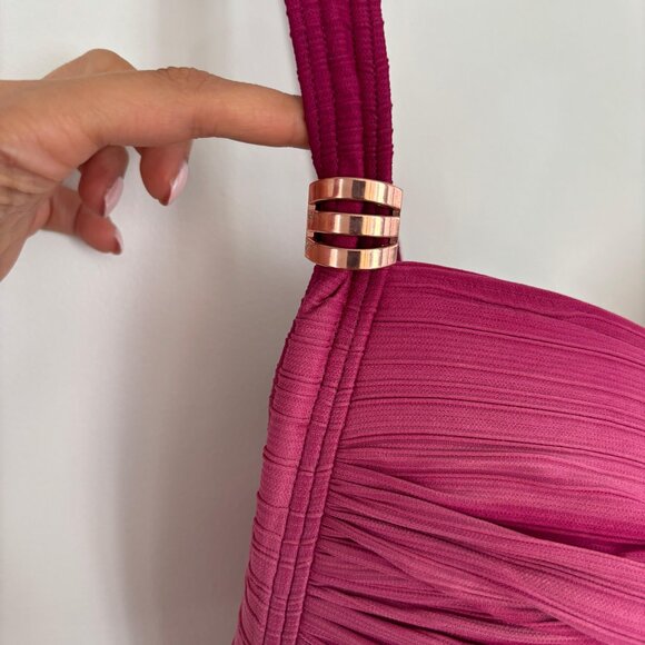 SeaLevel Women Swimsuit Cute Pink Color With Golden Details Size 14 - Picture 7 of 7